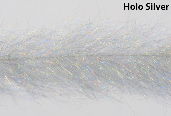 Frenzy Fly Fiber Brush Holo Silver Frenzy Fly Fiber Brush Holo Silver